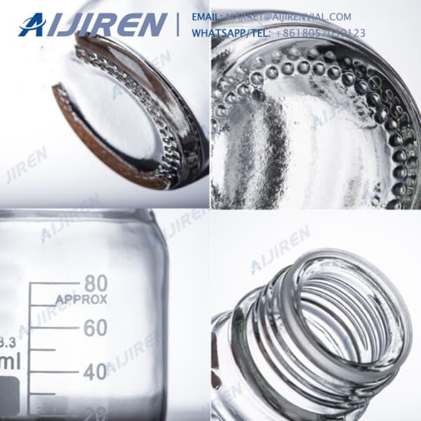 Free sample clear 1000ml media bottle Mycap